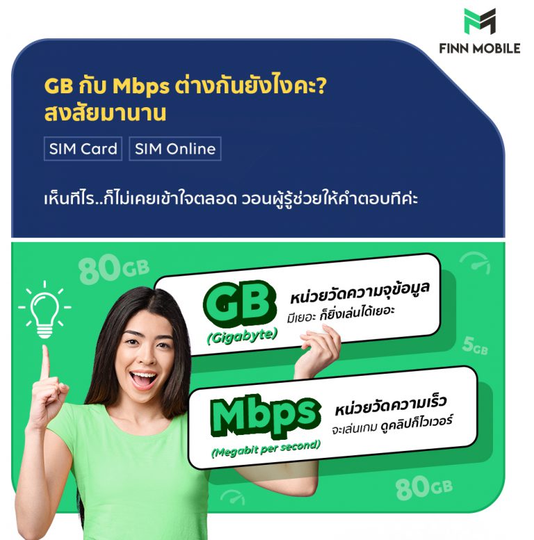 Kbps mbps และ gb ต่างกันอย่างไร?    