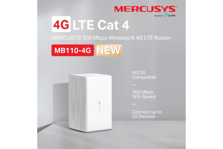 เราเตอร์ใส่ซิม รุ่น mercusys 4g lte mb110-4g