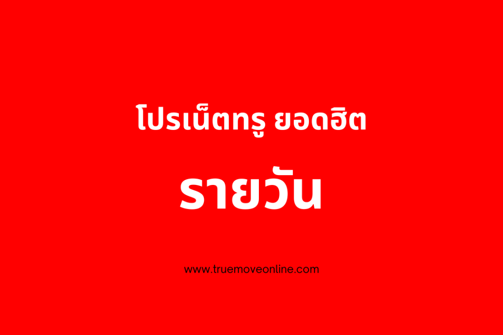 โปรเน็ตทรู รายวัน