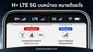 สัญลักษณ์ H+ LTE 5G บนหน้าจอ แปลความหมายที่คนส่วนใหญ่เข้าใจผิด