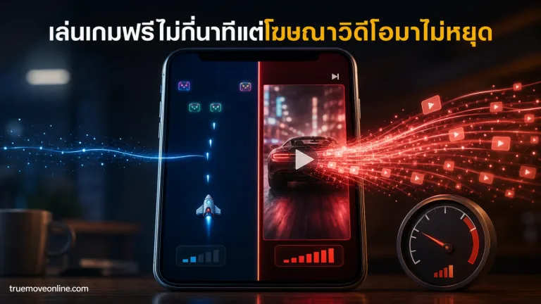 โฆษณาในแอปกินเน็ต แสดง สมาร์ตโฟนหนึ่งเครื่อง